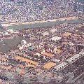 Vista aérea del recinto de la Cartuja a finales de 1993