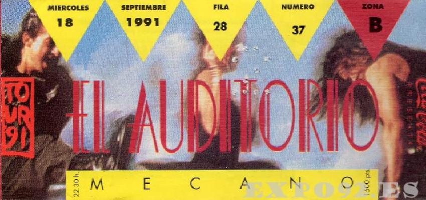 Entrada Auditorio Mecano 1991