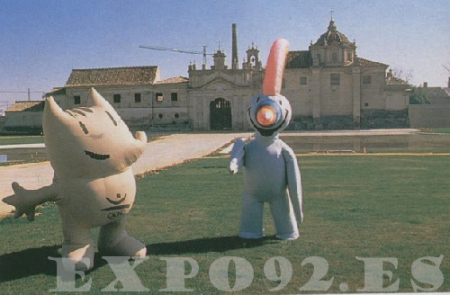 Curro y Cobi (Mascota de los Juegos Olímpicos)