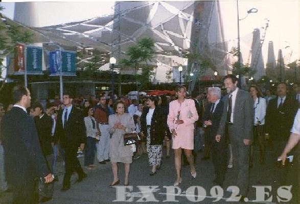 visita de la Infanta Cristina a la expo, creo que fue el 9 o 10 de junio 