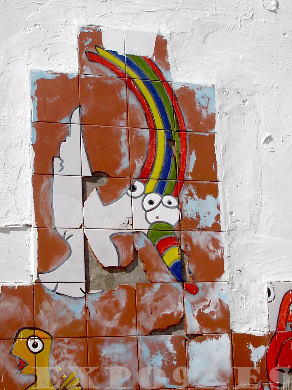 Curro en el Mural de la Barqueta