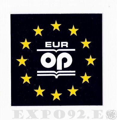 Pegatina Pabellón de la Unión Europea